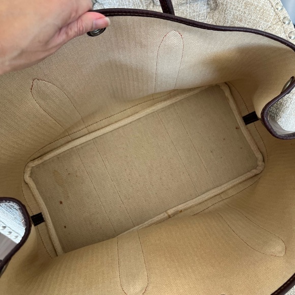 Authentic Hermes Garden Party PM Amazonia Leather Tote Bag Vintage - Picture 5 of 15